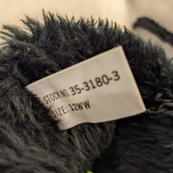 Faux Fur Lined Cold Weather Snow Boots Black Size 11 12WW Wide Width - Picture 13 of 16